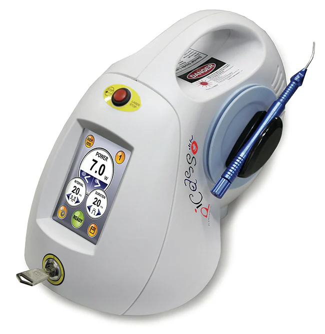 Soft-tissue laser used for gum contouring